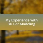 My Experience with 3D Car Modeling