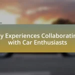 My Experiences Collaborating with Car Enthusiasts