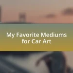 My Favorite Mediums for Car Art