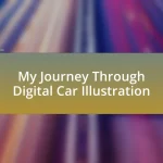 My Journey Through Digital Car Illustration