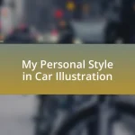 My Personal Style in Car Illustration