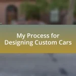 My Process for Designing Custom Cars