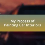 My Process of Painting Car Interiors