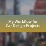 My Workflow for Car Design Projects