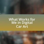 What Works for Me in Digital Car Art